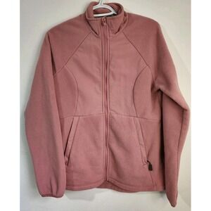 All In Motion Women's PolarTec Fleece Jacket Pink Full‎ Zip Medium M Outdoor